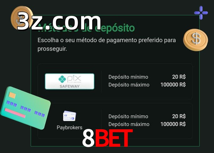 O cassino 8BETbet oferece uma grande variedade de métodos de pagamento